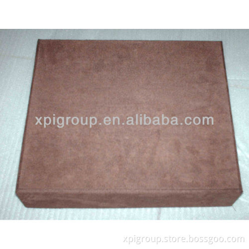 velvet box/suede box with cardboard core covered by velvet or suede
